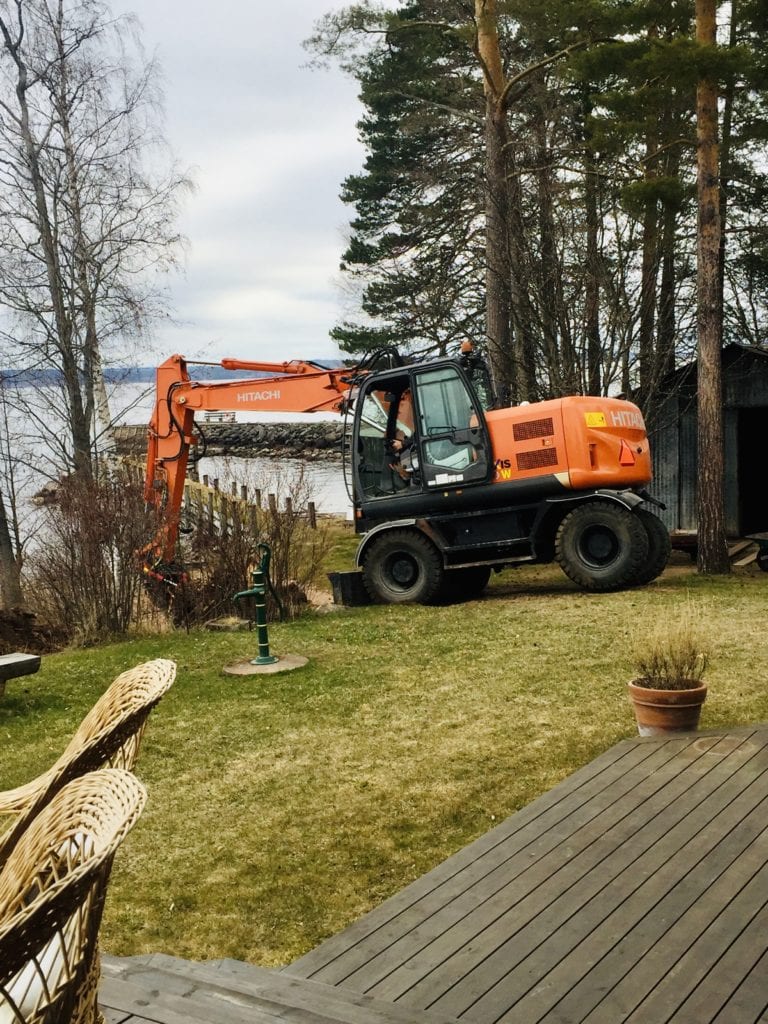 Grävmaskin Villatomt